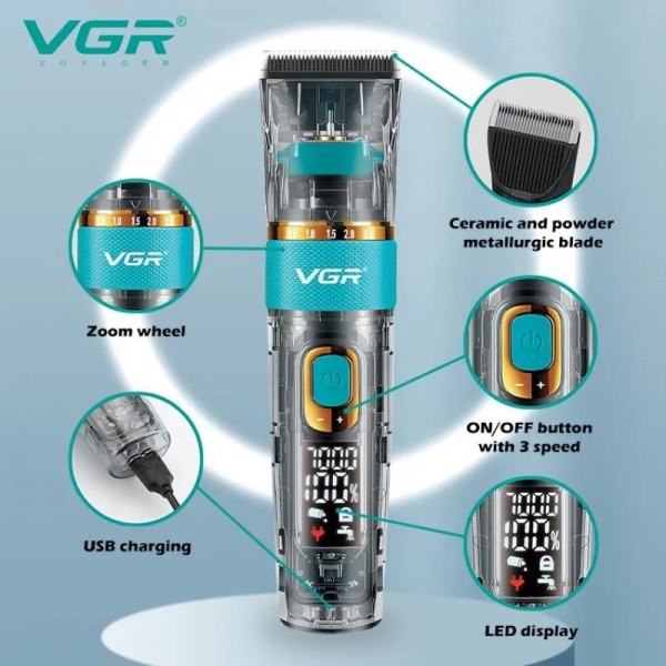 Професионална машинка за подстригване VGR V-695