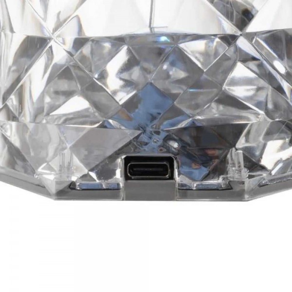 LED кристална настолна лампа