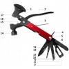 Мултифункционален инструмент 17в1 Axe & Hammer