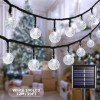 Соларни LED лампички с 100бр. топли бели светлини