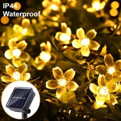 Соларни LED лампички във формат на цветенца