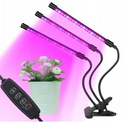 LED лампа за растения с 3 гъвкави рамена