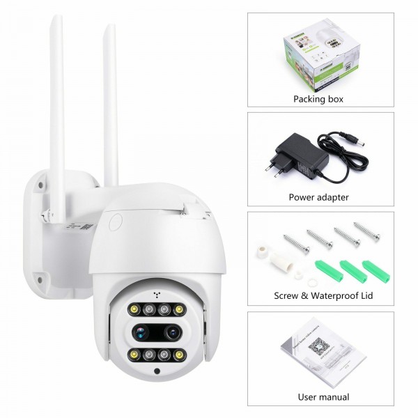 Външна Wi Fi камера с две лещи и оптичен зуум IP66