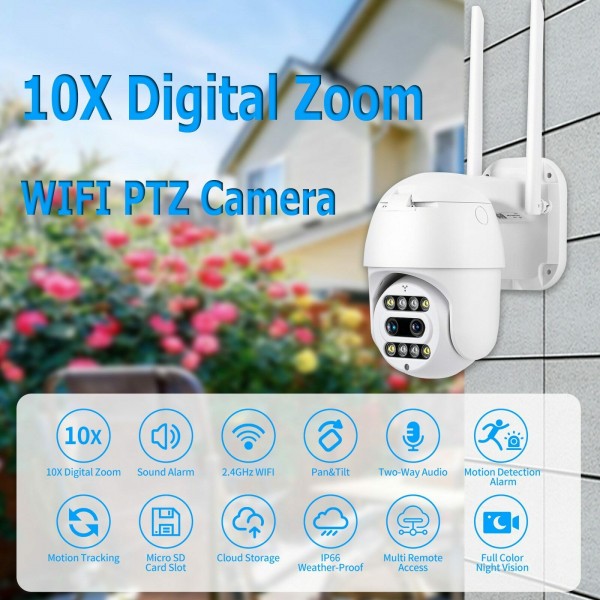 Външна Wi Fi камера с две лещи и оптичен зуум IP66