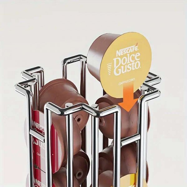 Поставка за капсули Dolce Gusto с въртящ се механизъм