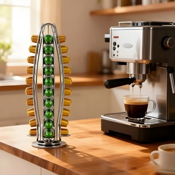 Въртяща се поставка за капсули за кафе – Nespresso 