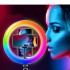 Ринг лампа със статив RGB 26 см.