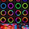 Ринг лампа със статив RGB 26 см.