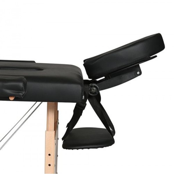 Двусекционна масажна кушетка ”Standard 2″ – черен цвят