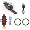 LED фар и стоп за велосипед USB