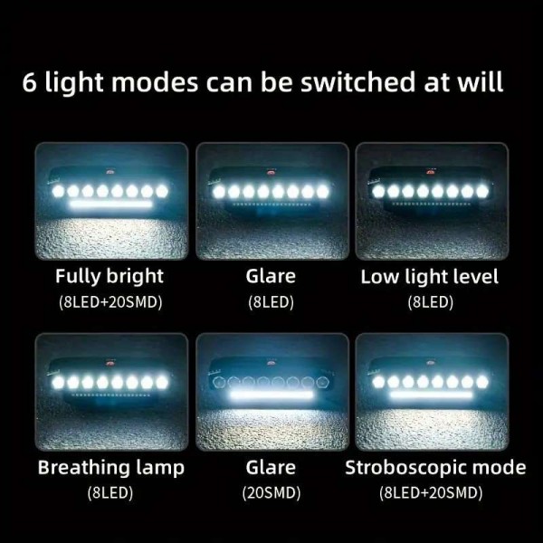 Супер мощен LED фар за велосипед с клаксон 
