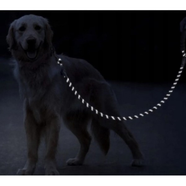 Повод за куче 3 метра, светлоотразителен, с контейнер за отпадъци, Purlov Повод за куче 3 метра, светлоотразителен, с контейнер за отпадъци, Purlov