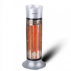 Инфрачервен нагревател ZENET ZET-516, сребрист, 1000W, 2 режима, 180° въртене, отопление до 20 m²